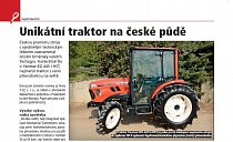 Unikátní traktor na české půdě